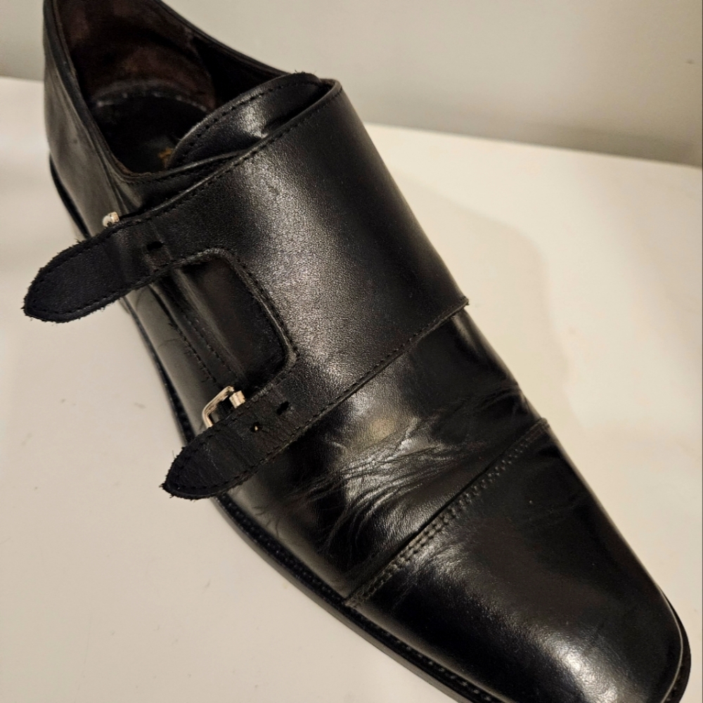 To Boot New York by Adam Derrick Men's Black Double Monk Strap Size US 9.5